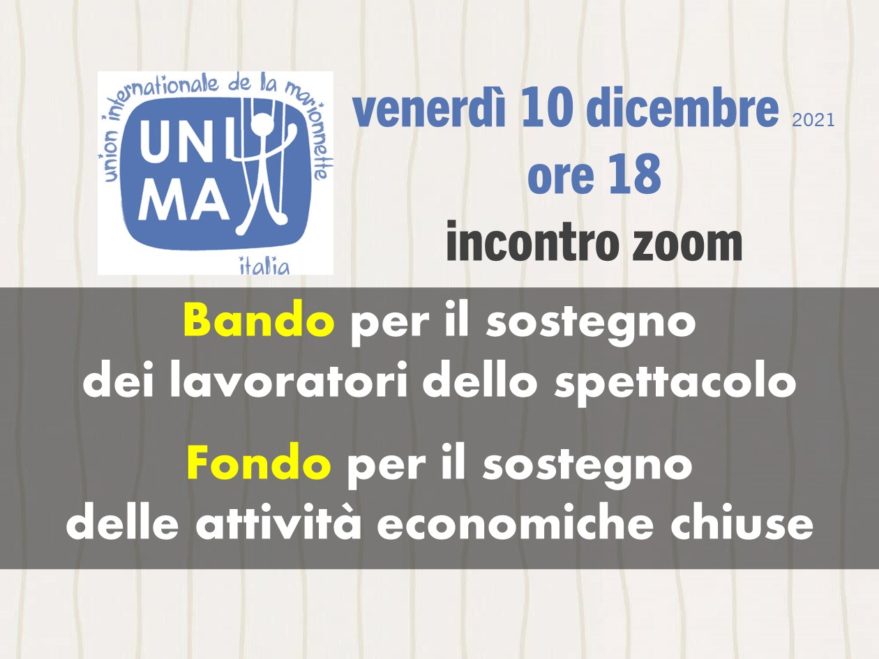 10 dicembre 2021 UNIMA Italia Welfare