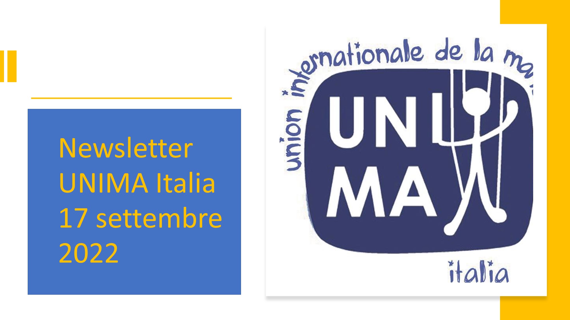 Newsletter settembre 2022 UNIMA Italia